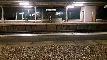 Stranger's Wild Train Station Pound in Public
