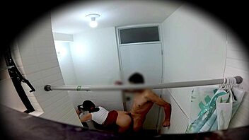 mexican college girl fucks in bathroom after wild party
