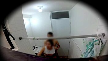 mexican college girl fucks in bathroom after wild party