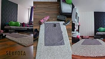 naughty latina milf naked gym workout ass shake