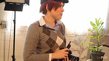 whoa hot lesbians spark a wild threesome after steamy photoshoot