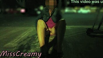 Extreme French Teacher Fingers Pussy to Public Street Orgasm in Paris!
