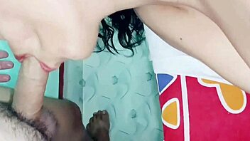 Young Indian couple licks pussy to cum in mouth orgasm