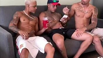 african brazilian bodybuilder flashes oiled muscles beach workout tease