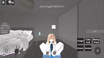 Suggestive Roblox Whore Bent Over for Intense Cock Pounding Session