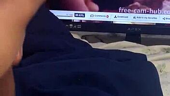 big mitzibooty fan strokes cock to her juicy ass
