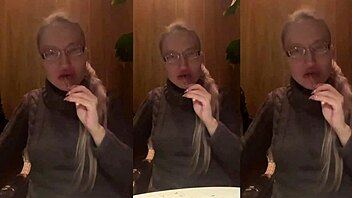 wanna fuck me during asmr restaurant dinner with food?