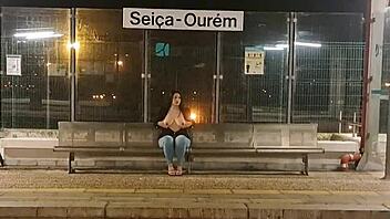 Stranger's Wild Train Station Pound in Public