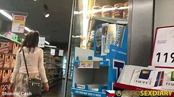 Prague redhead milf filled with monster cock