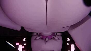 mary fucks her chubby futanari fan hard