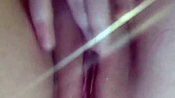 watch my fat pussy lips squirt hard on huge dildo closeup