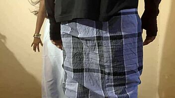 Indian guy and mysterious lady share dorm room passion