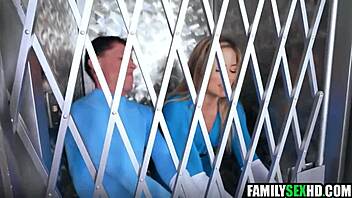 fantastic young babe threesome slammed by older studs parody