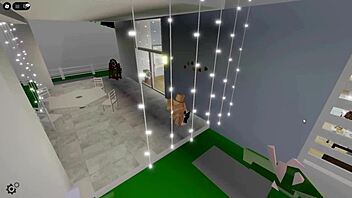 Making her do embarrassing poses then fucking in roblox house? homeowner caught us!