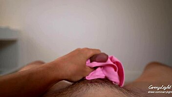 MILF Catches Stud Jerking Off and Drains Him Quick