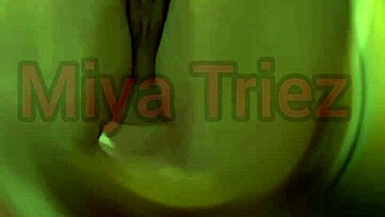 miya triez strips teases big tits ass for cuckold pov