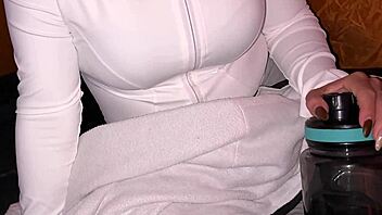 mountain trip turns into rough pussy pounding with boyfriend's huge cocked friend