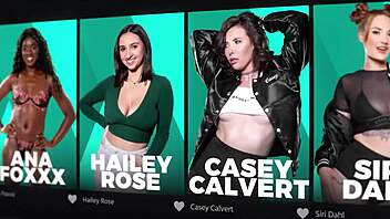 adorable milf gangbanged roughly in wild christmas orgy with face sitting licks