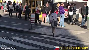 Prague redhead milf filled with monster cock