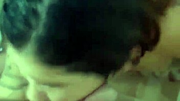took a hot cum shower in the bathroom all over my fetish tits