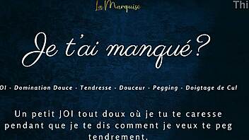 tu m'as manqué? jerk to my french joi pegging now