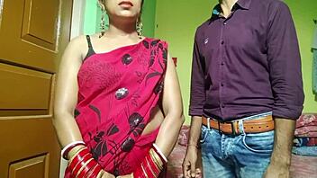 Income tax officer bends young bangladeshi wife over desk