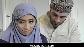 Violet Myers' Big Booty Bares Hijab for Teen Ass Pounding