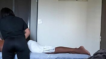 happy ending massage turns into steamy handjob explosion