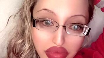 Russian glasses babe in lipstick dives into full fetish storyline movie