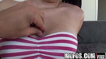 My Latina lover Mandy Sky cools off with wild sex tape action