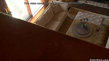 cartel thug chokes and doggy slams bound brunette babe hard