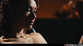 veronica leal smokes cigarette strokes cock sensual riding tease