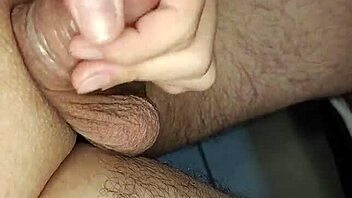 Explosive Condom Cumshot From Crazy Close-Up Handjob!