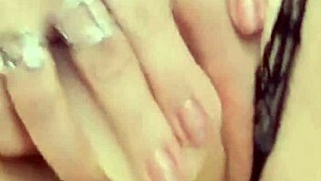 Big Tits Milf Masturbates Pussy in Close-Up Creampie