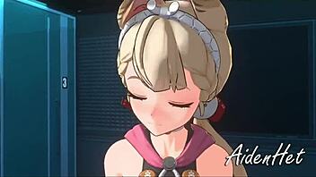 alice's first 3d hentai anal creampie with big ass riding
