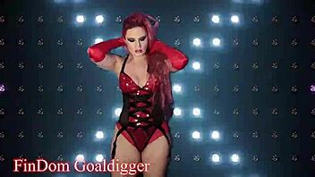 What if this bimbo slut in cosplay costume craves rabbit toy fucking?