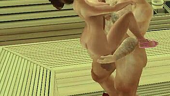 heyward pounds cheerleader's big tits with huge cock caught on sauna security cam