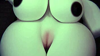 mary fucks her chubby futanari fan hard
