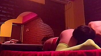 Chubby latina wife begs motel ass and pussy licking frenzy