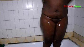 She pulls me into bath for wild fuck