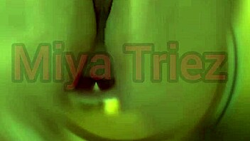 miya triez strips teases big tits ass for cuckold pov