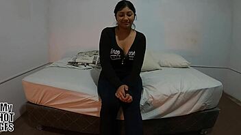 kiomi's tight shaved pussy rides cock hard in steamy casting interview