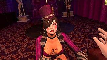 Mad Moxxi sucks you off hard in purple dream club!