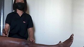 happy ending massage turns into steamy handjob explosion