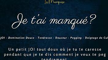 tu m'as manqué? jerk to my french joi pegging now