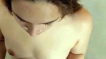 Beautiful latina cutie with natural tits and small waist takes hot facial cumshot