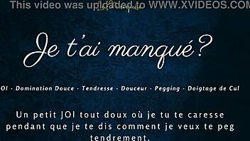 tu m'as manqué? jerk to my french joi pegging now
