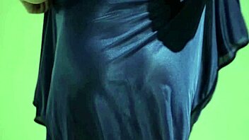 Indo babe in satin dress teases then creampies hard