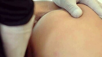 A Russian doctor enjoys her first threesome at hospital