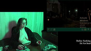 Naked BBW Big Tits Brunette Plays Haunting Castle Malloy Game Part 2